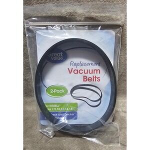 Great Value Replacement Vacuum Belt Bissell Style 7 9 10 12 14 16 Black Decker